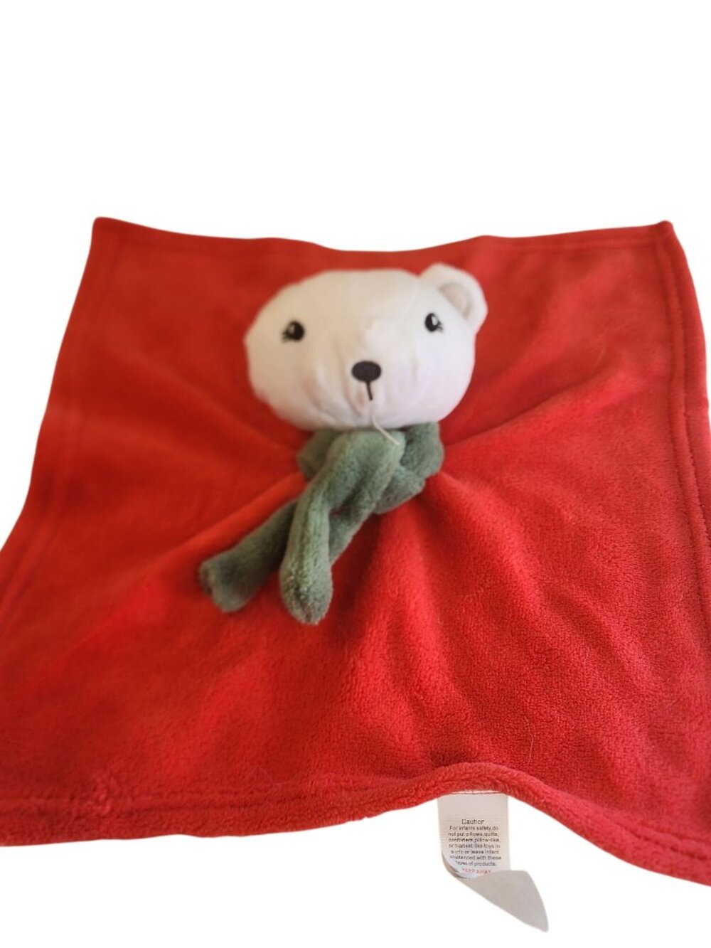 Skip Hop polar bear security blanket lovey red